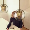 Nordic restaurant hanglamp glazen bar eenvoudige enkele kop creatieve persoonlijkheid glazen bolvormige nachtkastje hanglampen