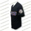 Charros de Jalisco Baseball Jersey gjord i Mexiko ed 100% polyester-mjuk material-svart blå gratis frakttröjor