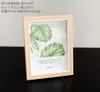 Photo frame set table creative European small luxury modern simple glass wood frame wall wooden wood color ornaments