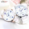 CWP Top Brand Longbo الأزياء الفاخرة الكوارتز الكوارتز الساعات السيراميك سيدة RELOJES Mujer Women Wristwatch Girl Dress Frate Ladies Clock 80170