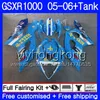 +Tank für Suzuki Rizla GSXR 1000 1000CC GSX R1000 2005 2006 Karosserie 300HM.45 GSX-R1000 GSXR-1000 1000 CC K5 GSXR1000 05 06 Verkleidung