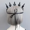 Dark Gothic Ветер Оголовье Черная Корона Хэллоуин Witcher Makeup Masquerade Performance Гарнов повязки Свободный корабль 50