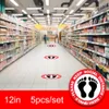 Market Floor Marking Tape Keep Distance Sign Public Occasions Sticker For School Line up2953809