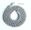 Классическое ожерелье-цепочка для тенниса в стиле хип-хоп с кубическим покрытием для мужчин, ювелирные изделия с покрытием из белого золота, длинное ожерелье для тенниса, мужские украшения