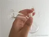 Mini viaggi spessi Piccoli bong d'acqua in vetro mini pipe per fumatori drop down riciclatore pipa per tabacco becher bowl downstem gorgogliatore tubo dell'olio