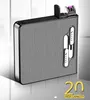 Bunte wiederaufladbare Zigarette USB Feuerzeug Kasten-Speicher-Box Portable Halter Multifunktions-ARC-Qualitäts-Big Raucher Cartridge DHL