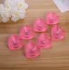 10pcs / kutu Şeker renkli jöle Mumlar Düğün Valentine Günü Romantik Dumansız Çevre dostu Mumlar Dekorasyon Süsleme Kalp Şeklinde