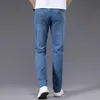 Jeans Men Straight Trousers Male High Quality Soft Slim Fit Business Denim Designer Casual Biker Pants Pantalon Hombre Homme221W