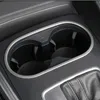 Garniture de couverture de décoration de cadre de support de verre d'eau de changement de vitesse de Console d'acier inoxydable pour des décalcomanies intérieures d'Audi A3 8V 2013-2019