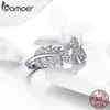 Vente en gros - Bijoux de mode Feuille Open Finger Rings pour femmes 925 Sterling Silver Statement Enagement Bijoux Accessoires Cadeau