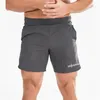 Novo Quick Seco Corrida Calções Homens Solid Sports Training Roupas Fitness Bodybuilding Calças Curtas Esporte Homme Gym Shorts Beach