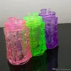 Acrylic color square hookah Wholesale Glass bongs Oil Burner Water Pipes Rigs Smoking Free