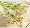 인공 꽃 다채로운 긴 줄기 가짜 꽃 꽃다발 숨을 실크 꽃 결혼식 장식 꽃 가짜 꽃 t2i5333