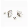 Vrouwen Vierkante Rhinestone Stud Earring Bling Bling Zircon Earring Gift voor Liefde Vriend Mode-sieraden Hoge kwaliteit