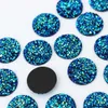 Micui 100pcs 18mm Crystal Ab Flatback Round Rhinestone Cabochon Gems Flat Back Resin