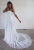 2019 Boheemse zomer strand trouwjurken off the shoulder kant boho bruidsjurken vintage Franse vestido de noiva trouwjurk