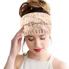 Nowy Szeroki Dzianiny Elastyczne Turban Opaski Handmade Ear Crochet Turban Akcesoria do włosów Zima Kobiety Głowy Okładki Dziewczyny
