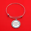 Inspirational Lettering Pendant Bracelet Simple Adjustable Bracelet You Were Given This Life Because You Are Strong Enough To Live