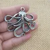 Fashion Antique silver Deluxe Octopus Charm Collection Necklace pendant 18mmx33mm for Bracelets Earring DIY Charm 40pieces/lot