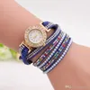 Luksusowy bransoletka Zegarek Kwarcowy Rhinestone Crystal Wristwatch Kobiety Sukienka Watch