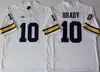 NCAA Michigan Wolverines Jerseys 3 Rashan Gary 10 Tom Brady Jersey 2 Charles Woodson 대학 축구 유니폼 스티치