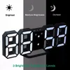 LED Digital Alarm Clocks Big Digit 3D Wall Clock 8 Shape Electronic Table Watch Shelf Nixie clock Horloge mural on the wall home Y200110