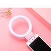 Selfie Luz Anel carga USB LED selfie Luz para iPhone Fill Lighting Noite Escuridão Luz LED Ring para entregas