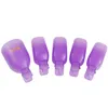 Unghie artistiche in plastica per unghie dei piedi Soak Off Cap Clip UV Gel Polish Remover Wrap Set Pedicure Soak Off Toe nail Clip