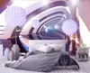 Carta da parati personalizzata 3D Channel Space Extended Polygon Ball Soggiorno Camera da letto Sfondo Decorazione murale Carta da parati