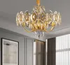 Luxus Moderne Kristall Kronleuchter Neue Design Gold Kronleuchter Anhänger Lampen Beleuchtung Für Wohnzimmer Hängen Lampen Wohnkultur Leuchten