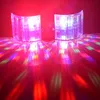 Stage Lights LED Laser Disco Light DMX Controller DJ Party Lights Double-Mirror 4-Hole Image Light for Birthday Bar Decoration Clubs