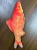 Electric High Simulated Fish Plush Toy, Various Styles, Vibrate& Make a Sound, Pet Cat Playing Toy, Ornament, for Xmas Kid Birthday Gift,4-1