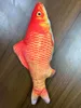 Electric High Simulated Fish Plush Toy, Various Styles, Vibrate& Make a Sound, Pet Cat Playing Toy, Ornament, for Xmas Kid Birthday Gift,4-2