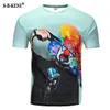 Zutter Ny T-shirt Tryck 3D Mäns T-shirt Casual Harajuku Cartoon Rolig