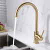 Promotion Solid 304 Stainless Steel Hot And Cold Kitchen Faucet Sink Mixer Tap With Aerator Sink Faucet Brushed Nickel/Black