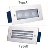 Recessed LED Step Light Light 3W AC85-265V Alumínio 3000K 6000K Lâmpada Subterrânea Jardim do Assoalho Ao Ar Livre Iluminação Inground