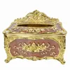 Fashion Gold Luxury Tissue Box Eleganckie Sliver Serwetki Case Chic Subkura Posiadacz El Home Dekoracja Organizator Europeja9770335