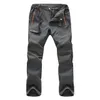 Jacksanqi Men039s Summer Softshell Szybkie suche spodnie na zewnątrz Wodoodporne spodnie Trekking Wspinaczka