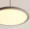 Moderna lampada a sospensione a LED con piastra a disco muti-colore, apparecchio di illuminazione per sala da pranzo, lampade a sospensione decorative in metallo per camera da letto