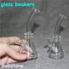 bicchiere da acqua in vetro bong bong Oil Rig Bong da acqua 10mm Recycler Dab Rigs Bong Bowl Small Bong Dabber