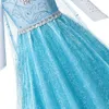كثافة صيد السمك فستان الفتيات خرزات الأميرة لباس يتوهم الزي فتاة الثلج ملكة عيد ميلاد عيد ميلاد عيد ميلاد مع cloaktr6986301
