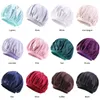 Night Sen Hat Hair Care Cap Kobiety Kobiet Duragów Designer Kapelusze Durag Fashion Satin Bonnet Cap Wrap Silk Head Wrap Hair Loss Caps