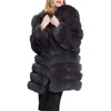 Lisa Colly Women Faux Fur Coat Jacka Kvinnor Vinter Varm Luxury Fake Fur Coat Fluffy Långärmad Furs Jacka Overcoat