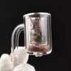 thick flat top quartz banger nail 19mm 14mm 10mm male female polished joint Bucket Banger Bowl for Glass Bong Dab Rigs Smoking Accessories