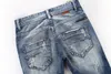 Fashion-Mens Fake Designer Clothing Jeans Ripped Jeans longs droits Pantalons de mode Vêtements pour hommes Pants185y