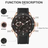 Reloj Hombre GOLDENHOUR Mode Sport Hommes Montre erkek kol saati Automatique Numérique Armée Militaire Homme Montre Relogio Masculino296R