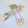 3pcs lot Manicure Nail Art Gradient Shading Dotting Painting Pen Sponge Double Head Rhinestones Handle Gel UV Brush Tools306w1795895