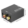 Digital optisk koaxial toslink -signal till analog ljudkonverterare Adapter RCA Black
