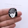 Cool Girl Enamel Broche Japonês Classic Filme Personagem Pins Punk Jewelry Presente para amigos
