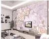 3d murals wallpaper for living room 3d warm pink pearl three-dimensional flower jewelry wallpapers background wall